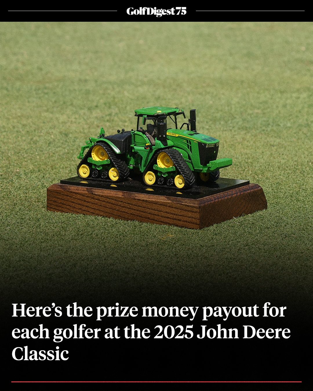 Here’s the prize money payout for each golfer at the 2025 John Deere Classic