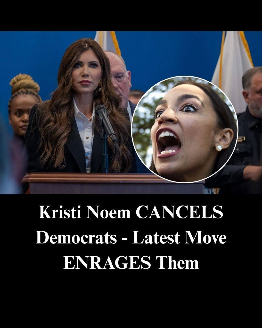 Kristi Noem Quietly Puts A Chain Around The Neck of Democrats Who Want to Disrupt ICE Facilities