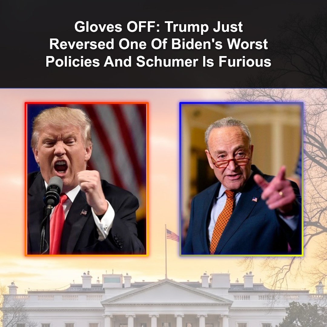 Gloves OFF: Trump Just Reversed One Of Biden’s Worst Policies And Schumer Is Furious